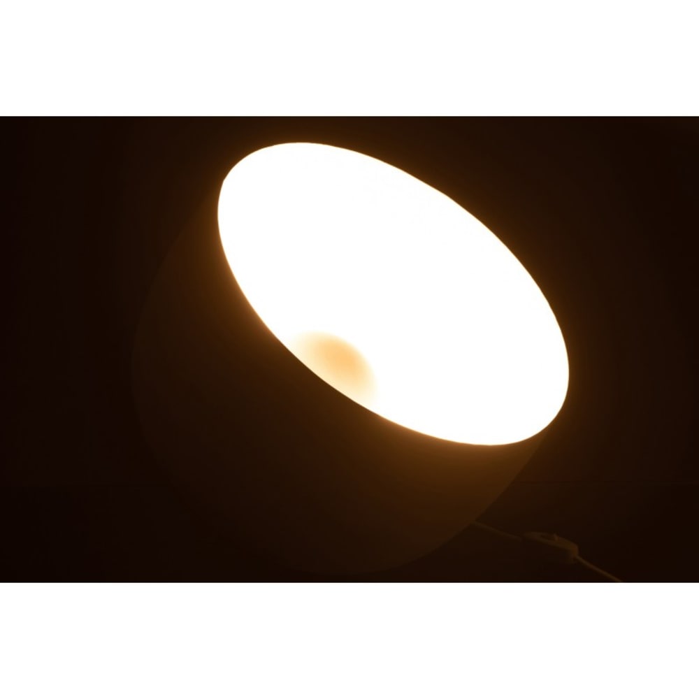 Lampe à poser en métal blanc 35x35x32 cm — vue 4