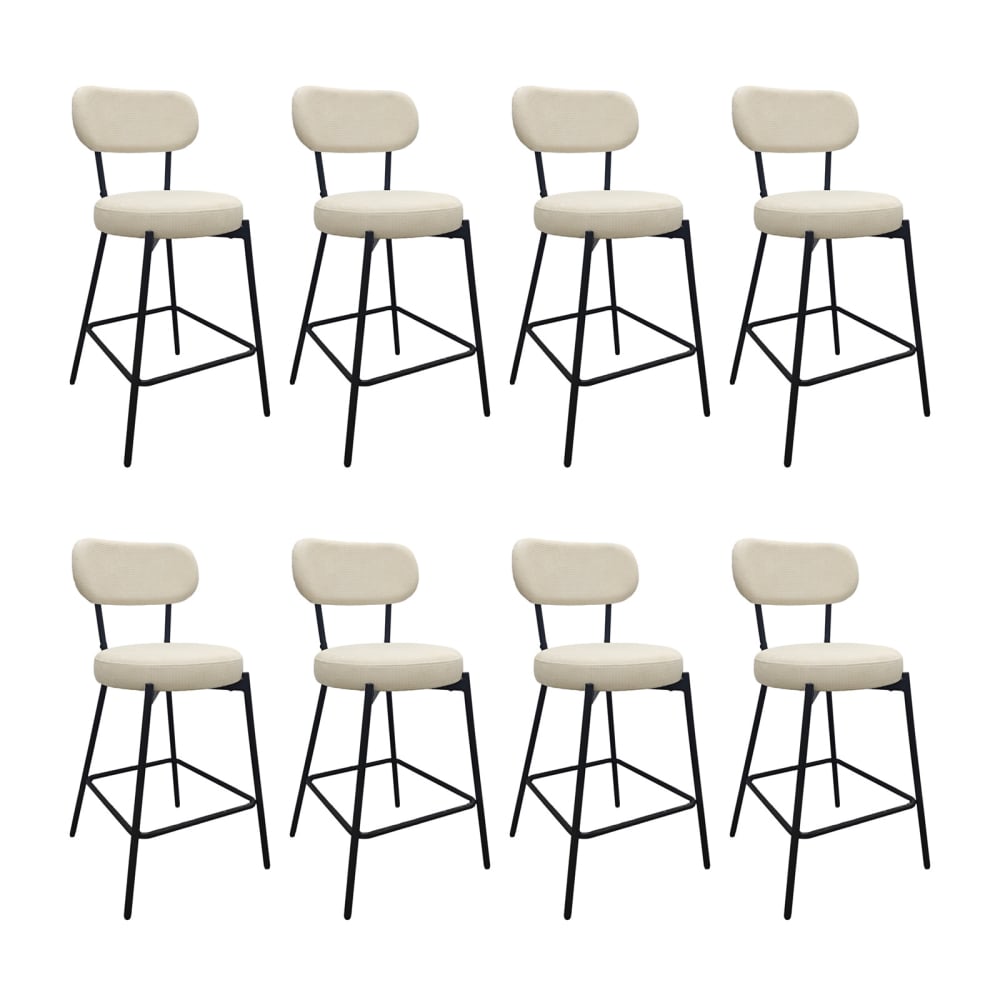 Barhocker Kücheninsel Metall Cord H65cm - Maisons Du Monde