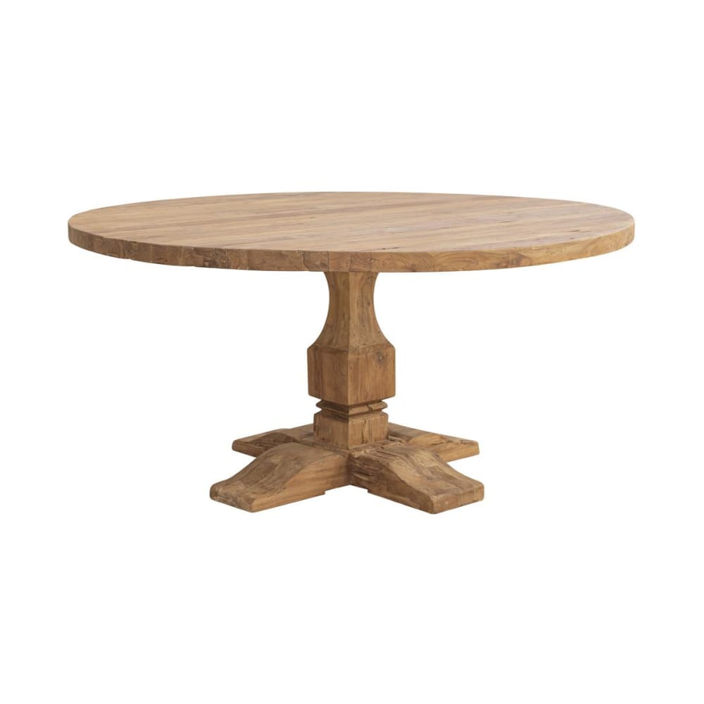 Table à manger en bois marron Table à manger en bois marron