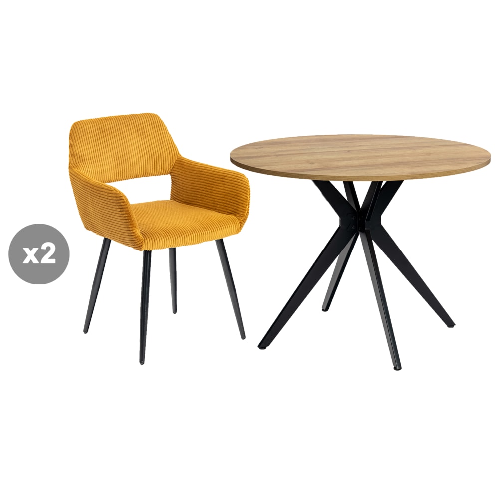 Ensemble de salle à - ronde