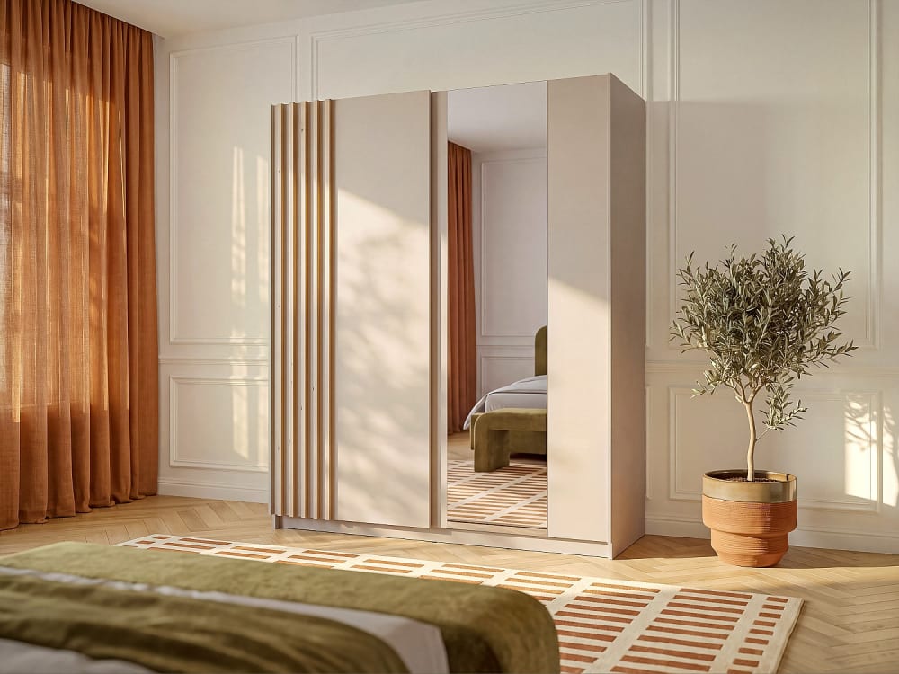 Armoire mdf beige