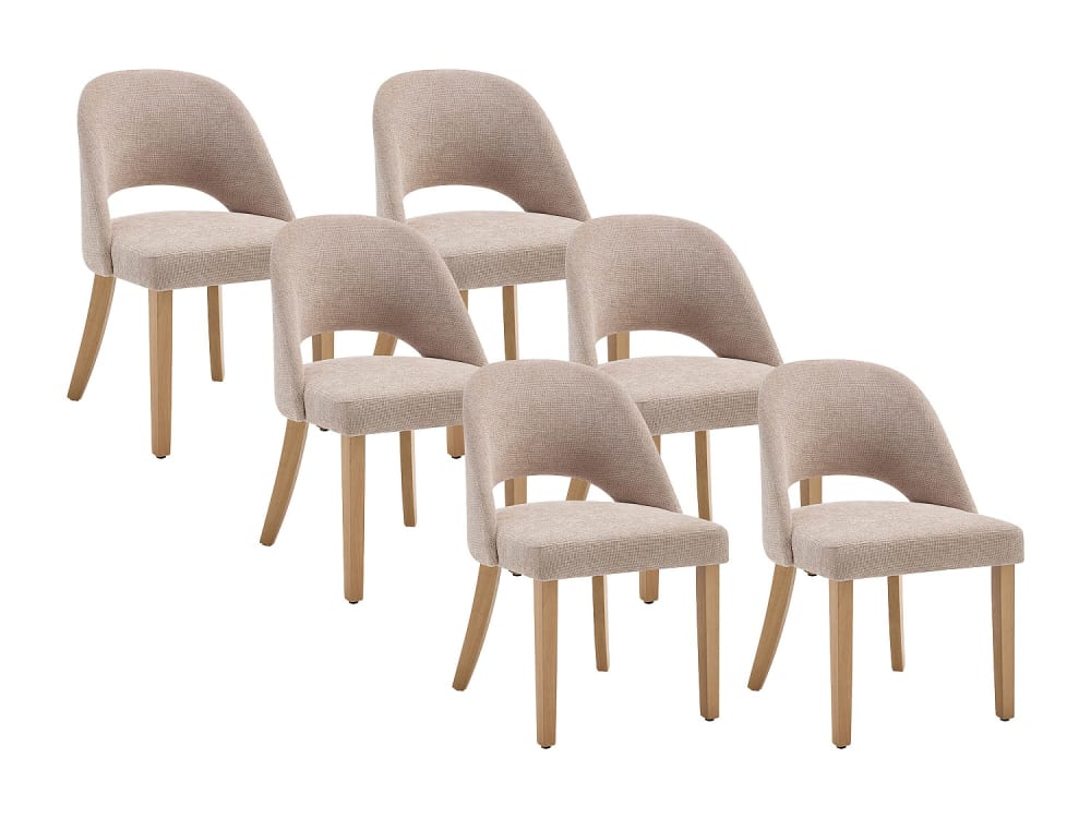 Lot de 6 chaises  beige