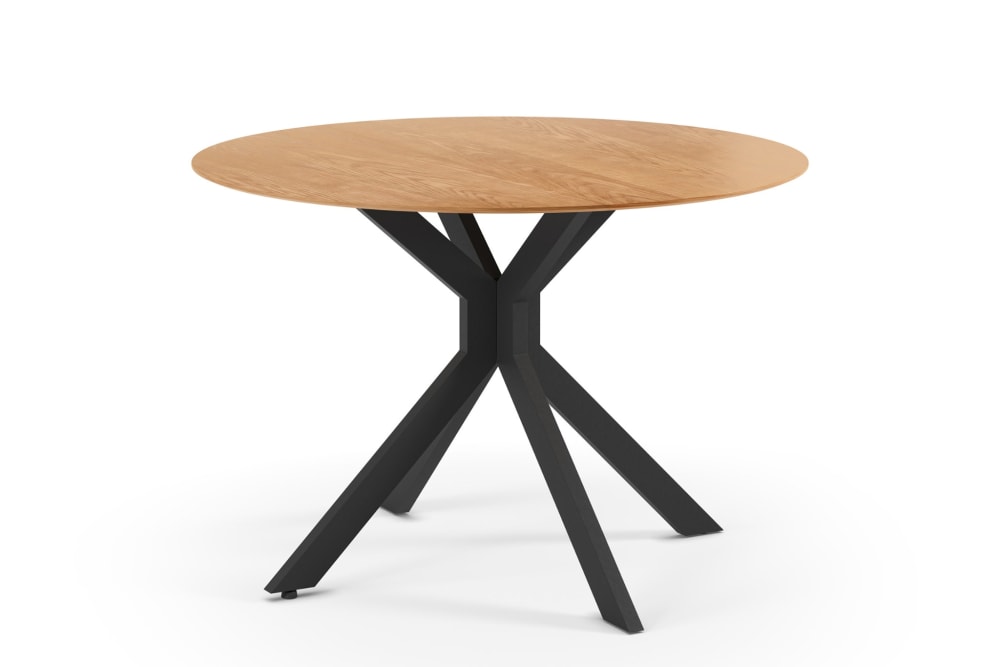 Table à manger pliante ronde 110cm pieds en métal Table à manger pliante ronde 110cm pieds en métal