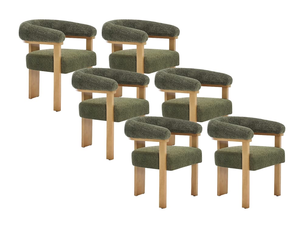 Lot de 6 chaises  kaki