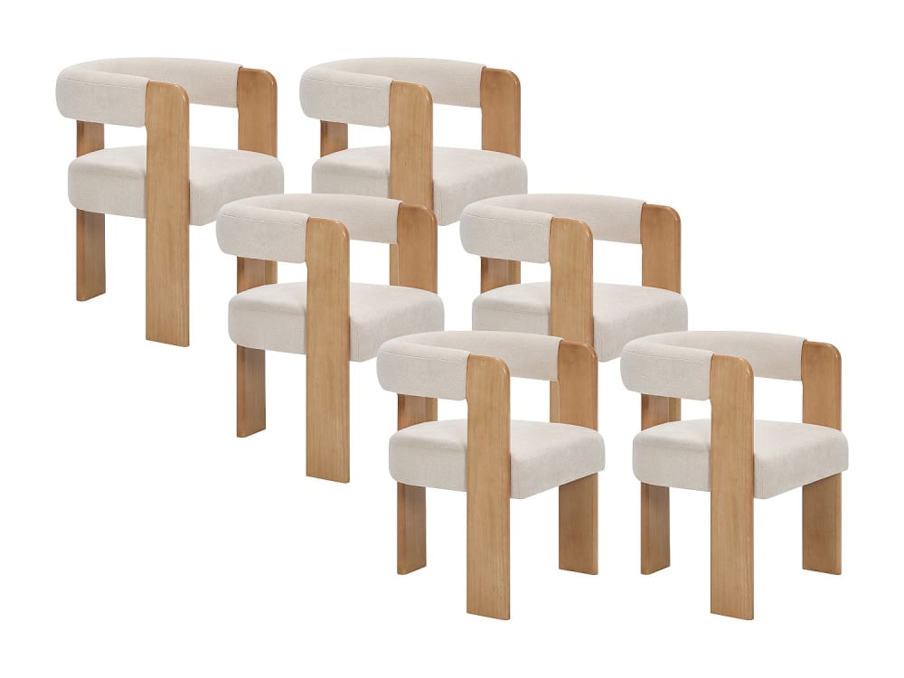 Lot de 6 chaises avec