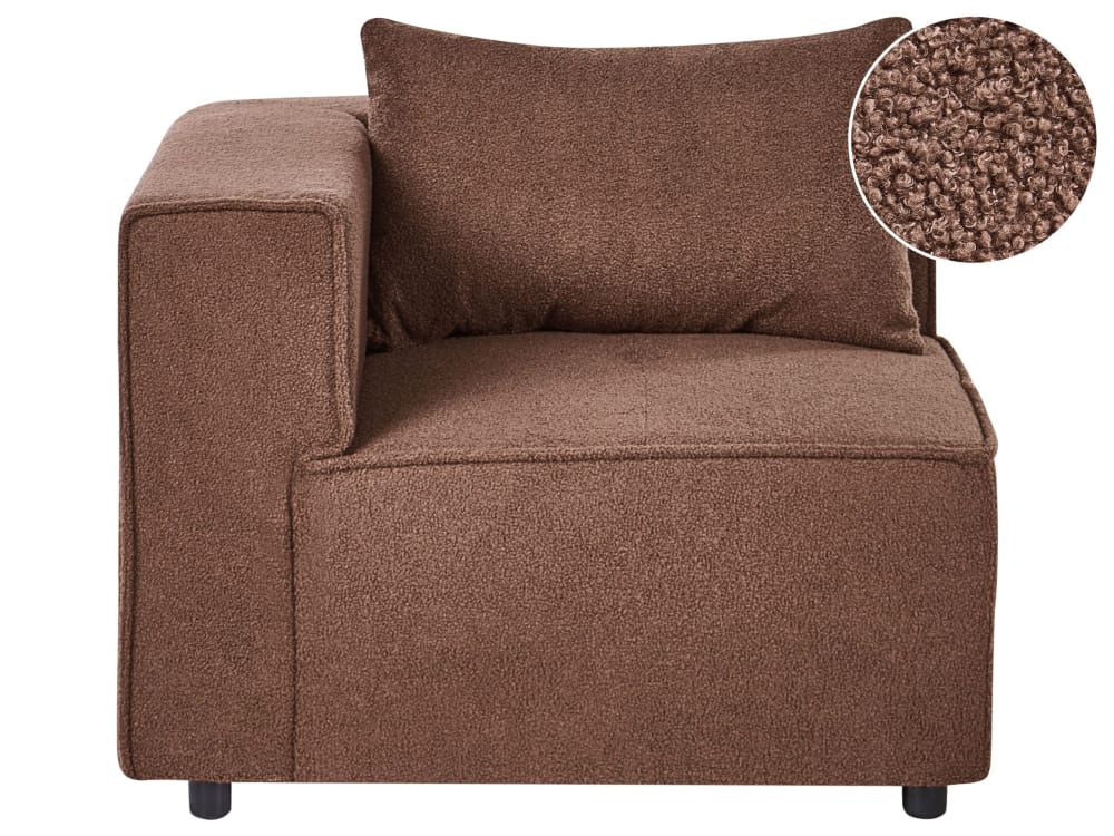 Module d'angle bouclé marron
