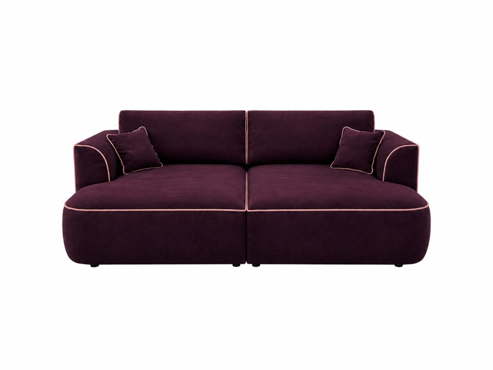 Canapé modulaire Cozi - aubergine