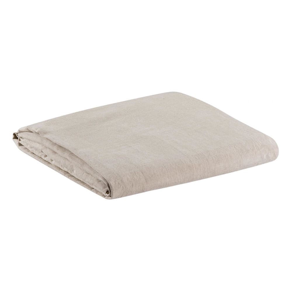 Vivaraise Spannbettlaken in Leinen naturel 180x200x30 cm Beige Leinen