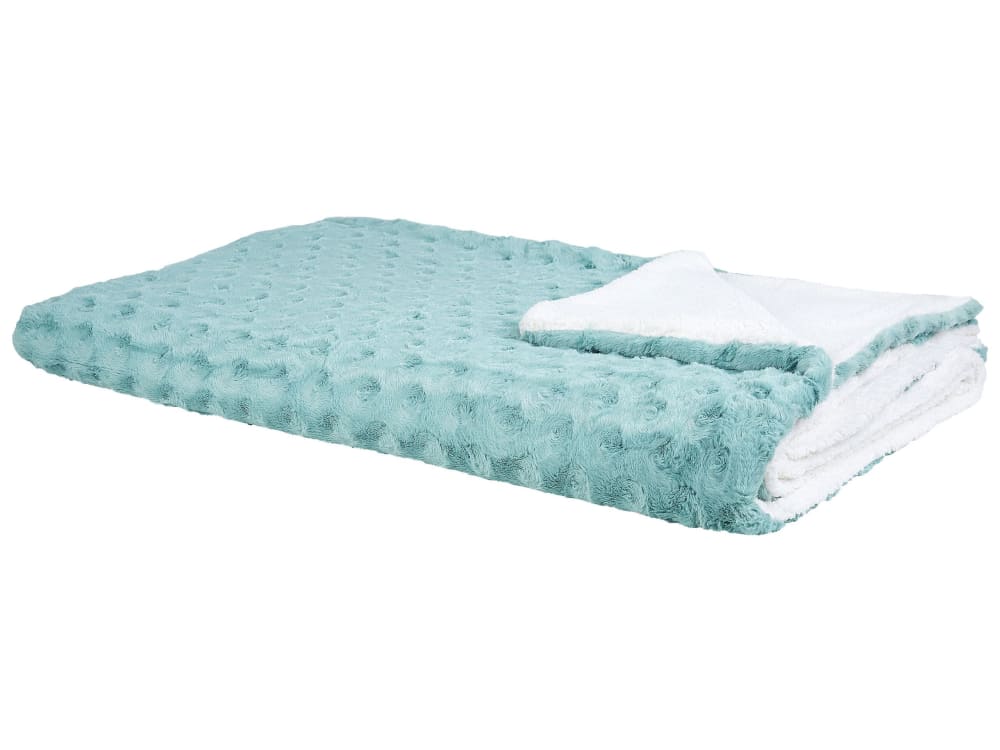 Beliani Tagesdecke aus Polyester 220 x 200cm, grün style modern - Pes - Polyester