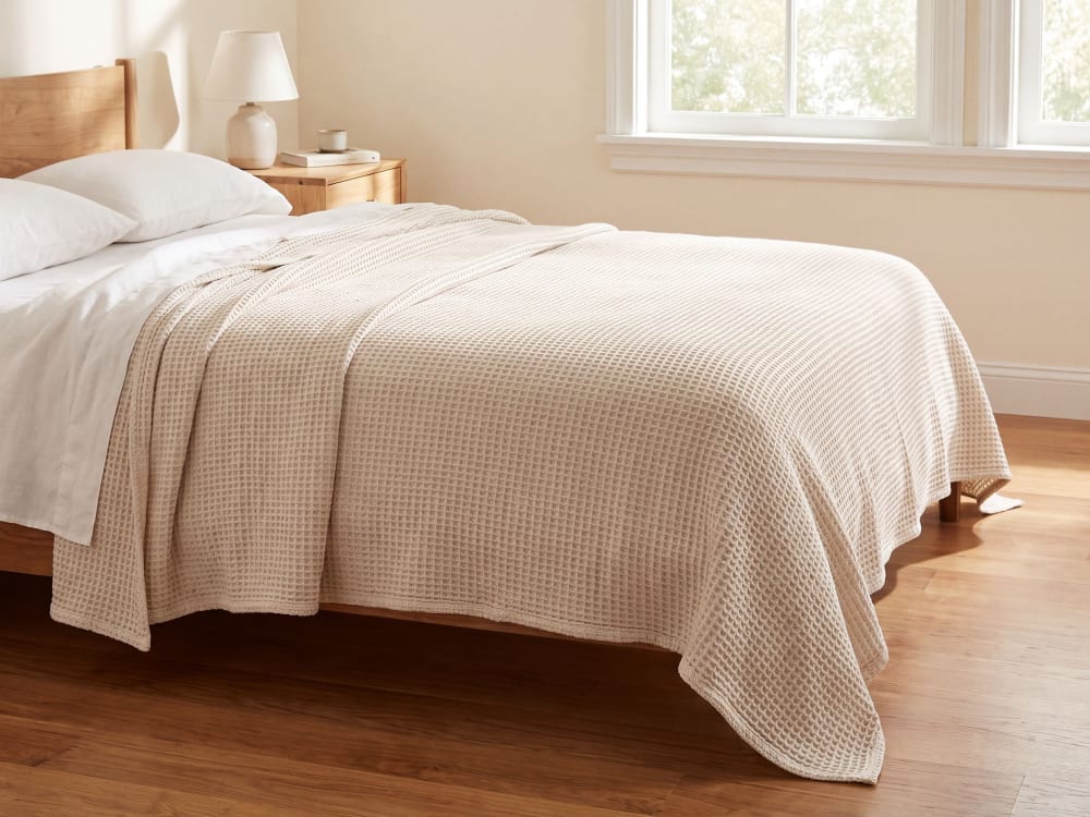 Tagesdecke aus Baumwolle 220 x 200cm, beige - Maisons Du Monde