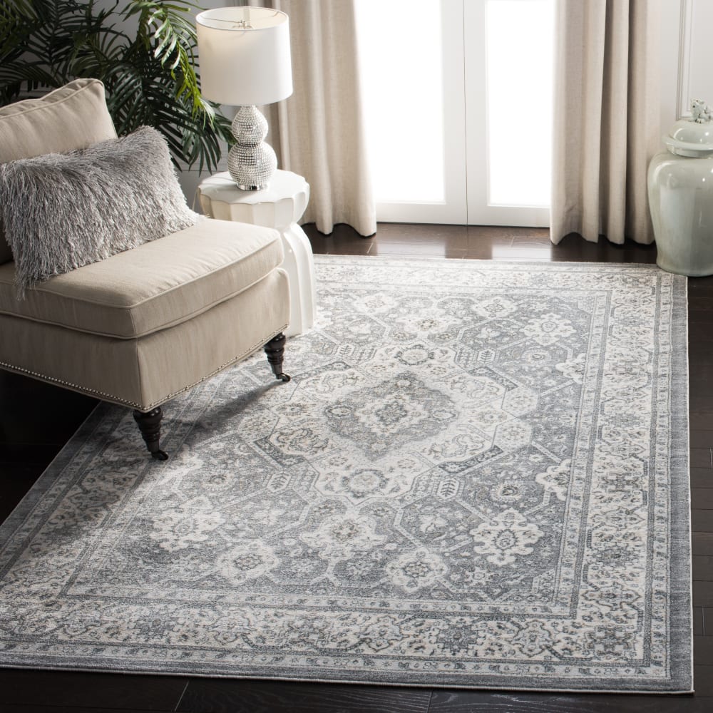 Safavieh Übergangsphase Polypropylen-Teppich in Grau/Beige, 160 x 229 cm style vintage Grau Pp - Polypropylen