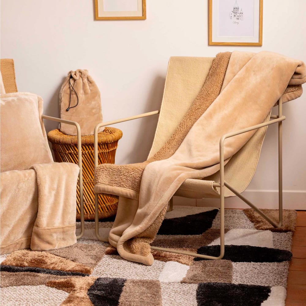 Tagesdecke aus Polyester muskat 220x240 cm - Maisons Du Monde