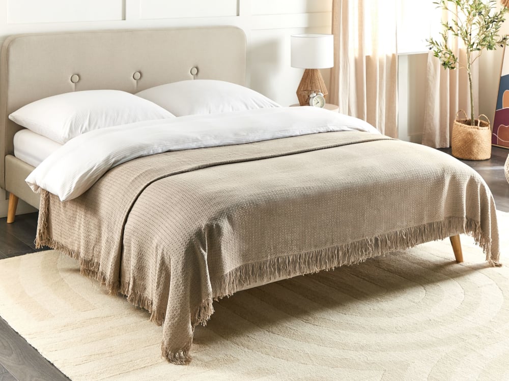 Tagesdecke aus Baumwolle 240 x 220cm, grau - Maisons Du Monde