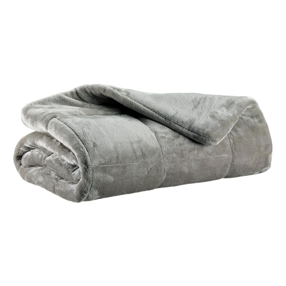 Vivaraise Tagesdecke aus Polyester Perlweiß 225x260 cm Grau Öko-Tex Zertifikat Pes - Polyester