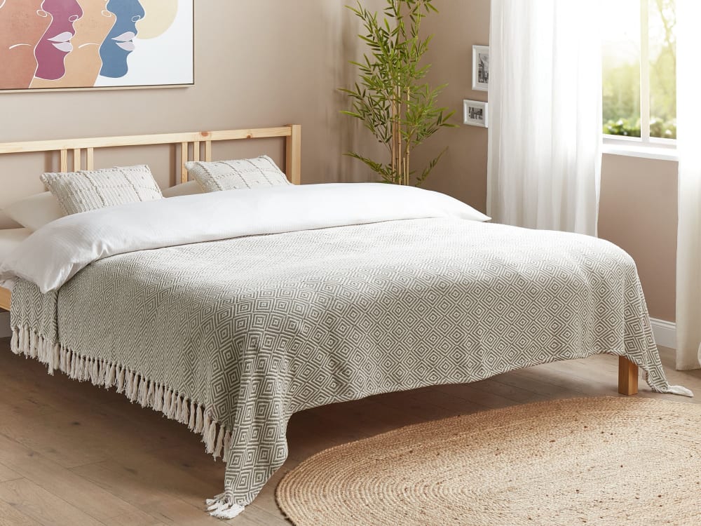 Tagesdecke aus Baumwolle 220 x 200cm, beige - Maisons Du Monde