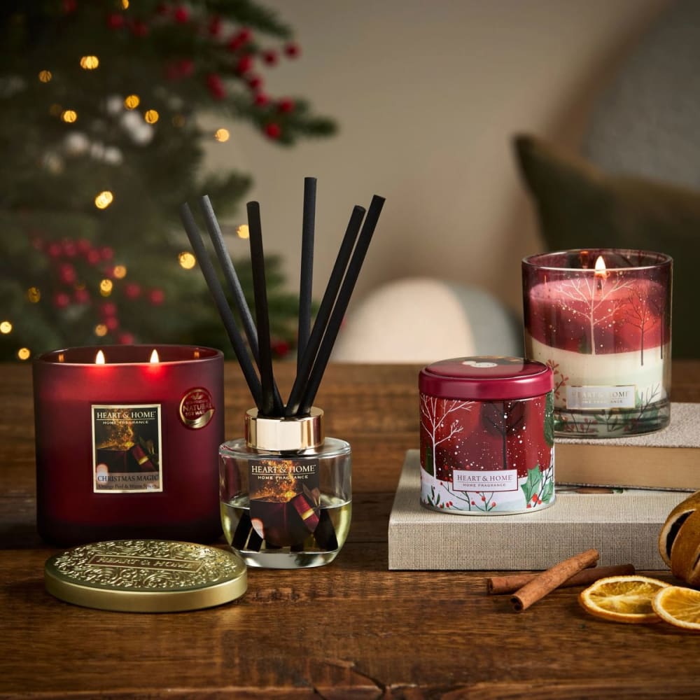 Bougie décor magie de noël 36 heures