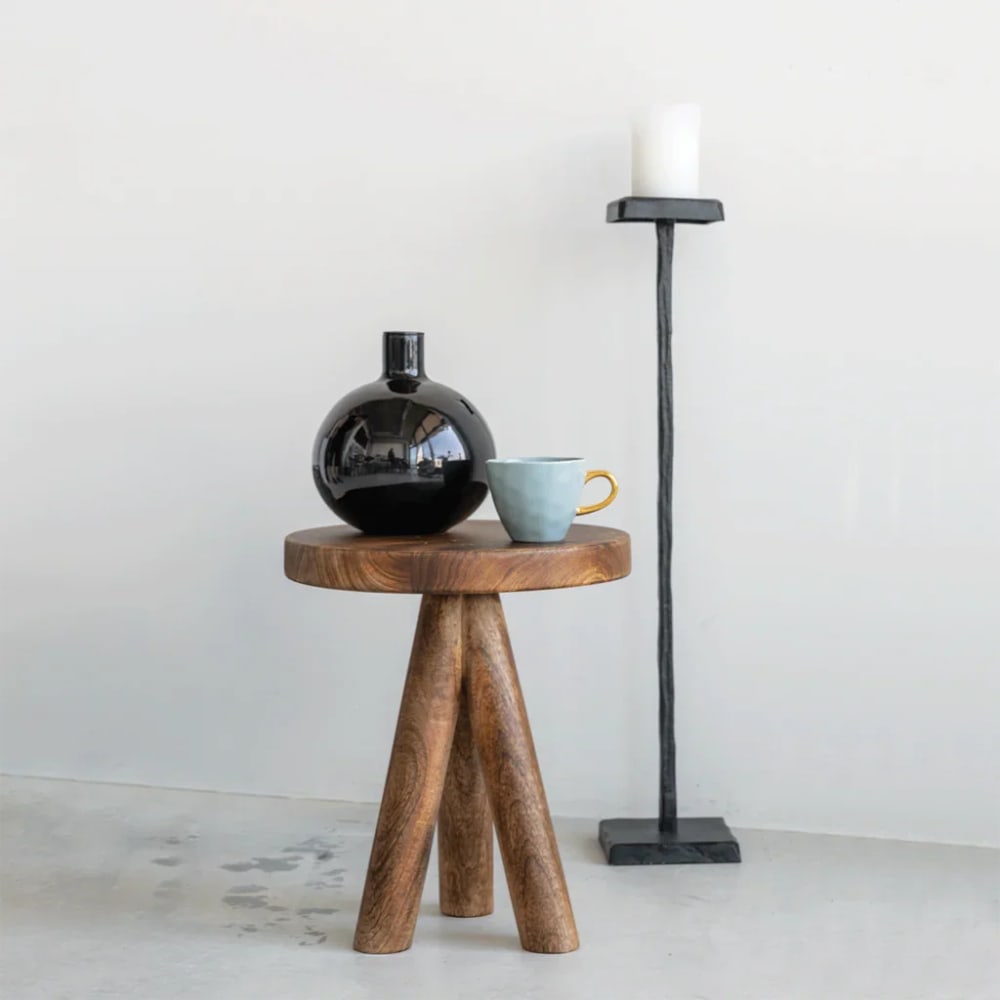 Kerzenhalter aus Glas schwarz Ø 16.2 * 18 cm - Maisons Du Monde