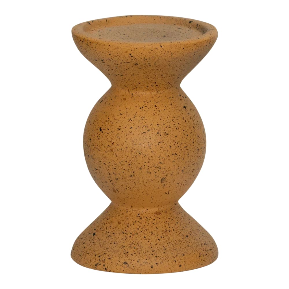 Urban Nature Culture Kerzenhalter aus Ecomix beige Ø 8.5 * 13.5 cm - Naturfasern
