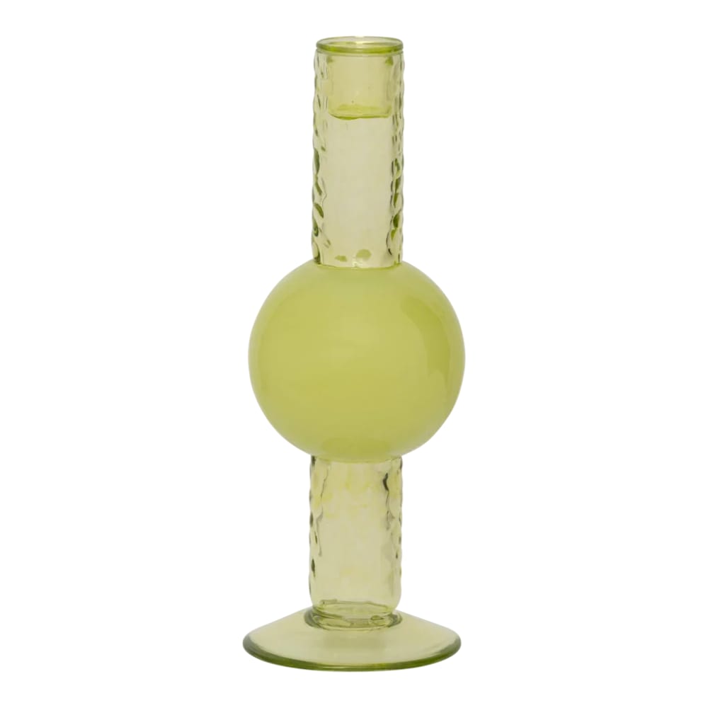 Urban Nature Culture Kerzenhalter aus Glas grün Ø 8.5 * 25.cm - Glas