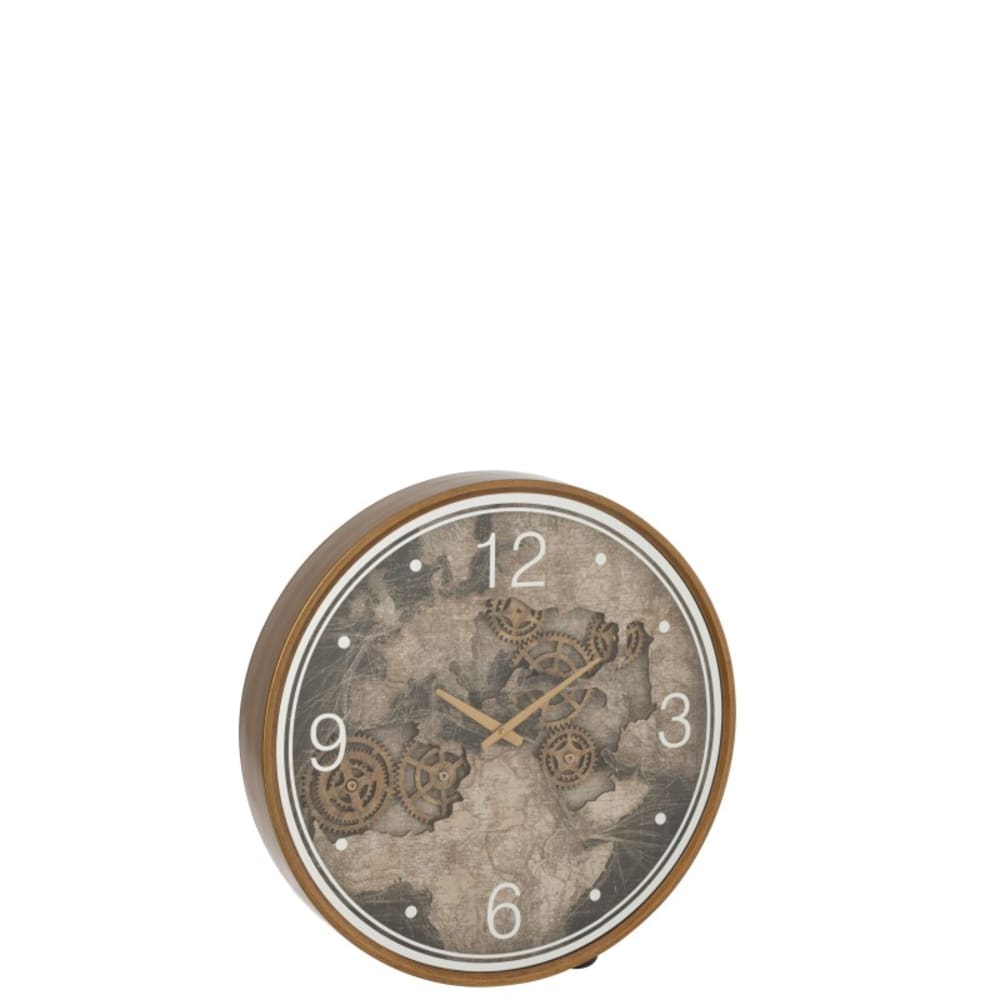pendule ronde en bois