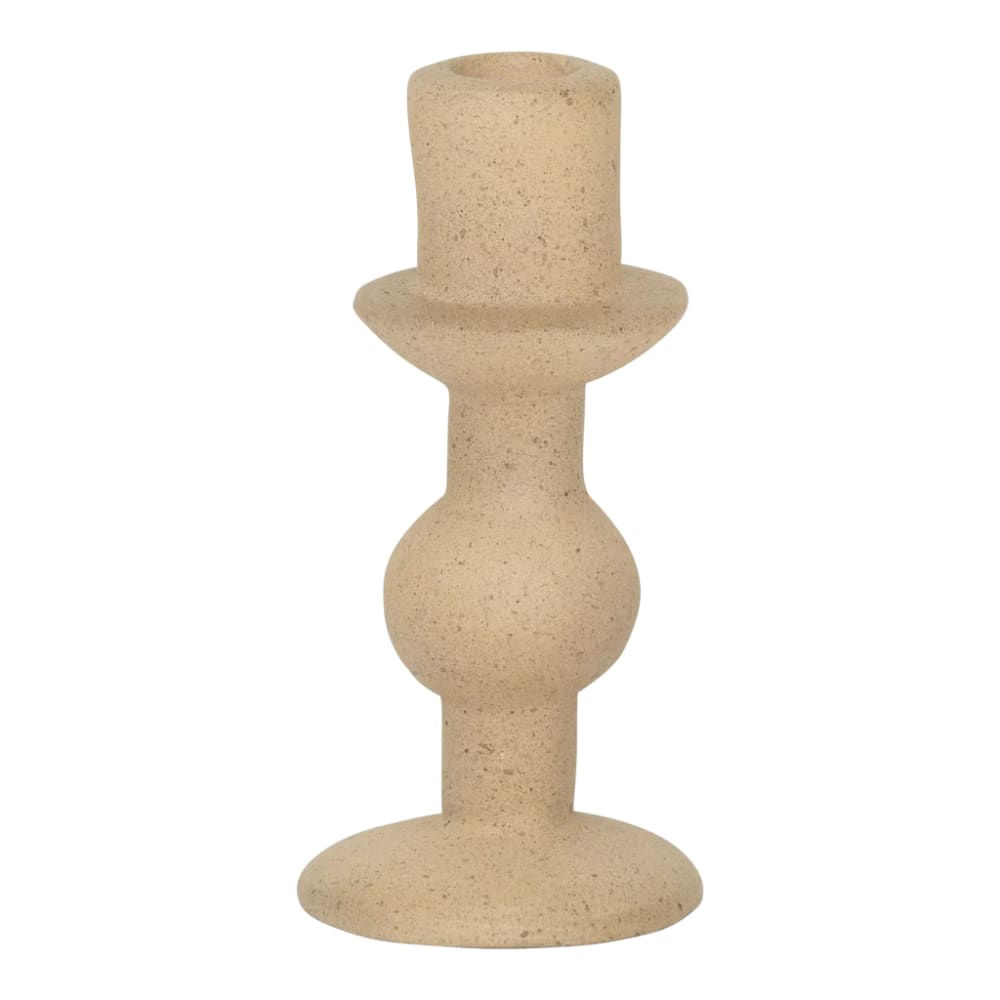 Urban Nature Culture Kerzenhalter aus Sonstiges beige Ø 6.7 * 14.5 cm - Naturfasern