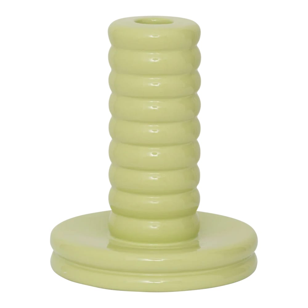 Bougeoir en céramique verte ø 12.5 * 15 cm Bougeoir en céramique verte ø 12.5 * 15 cm