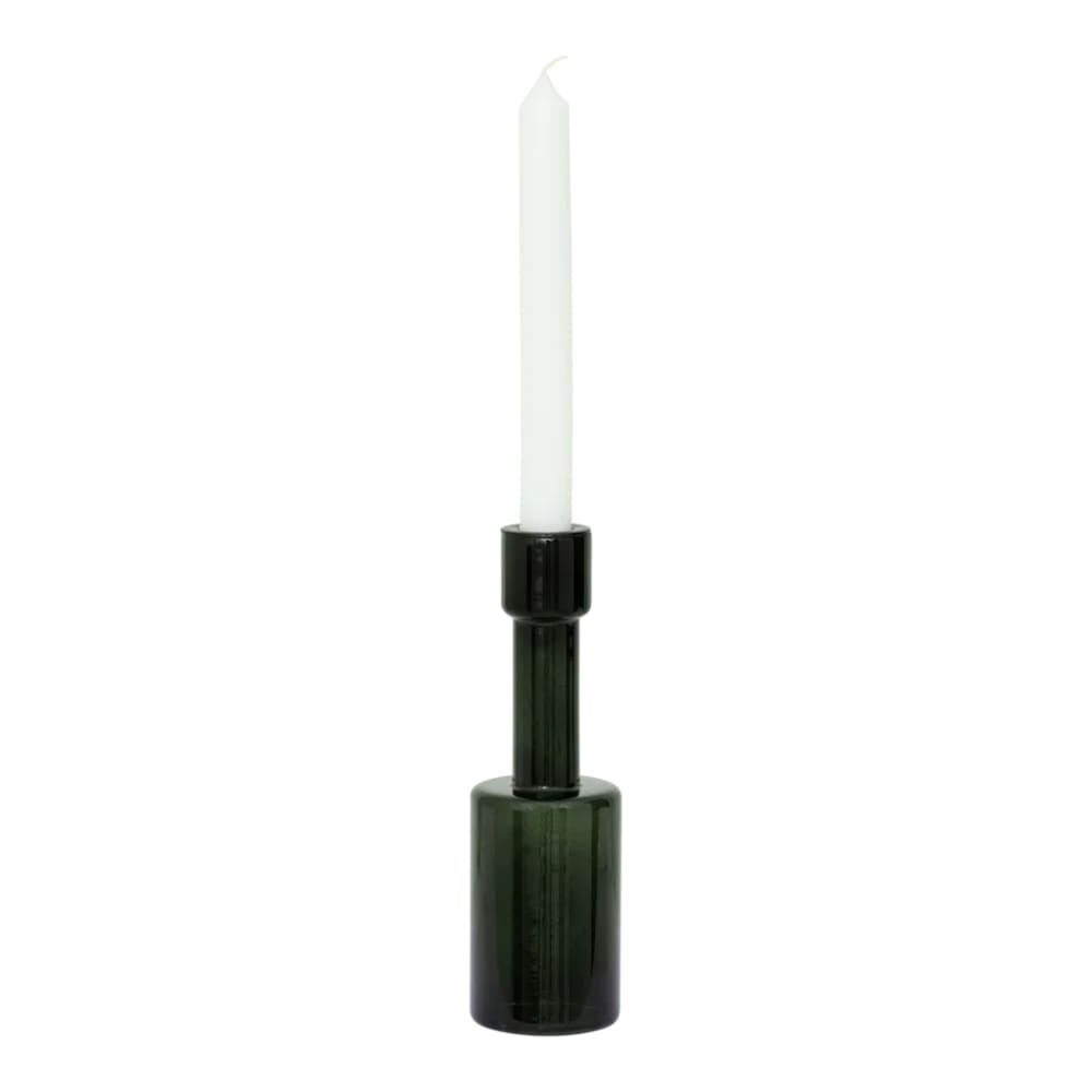Bougeoir en verre verte ø 6.5 * 21 cm — vue 4