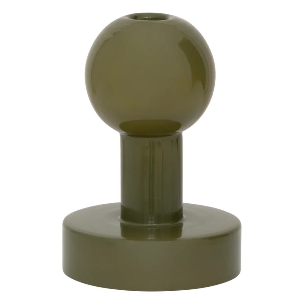 Urban Nature Culture Kerzenhalter aus Glas grün Ø 11.3 * 14.6 cm - Glas