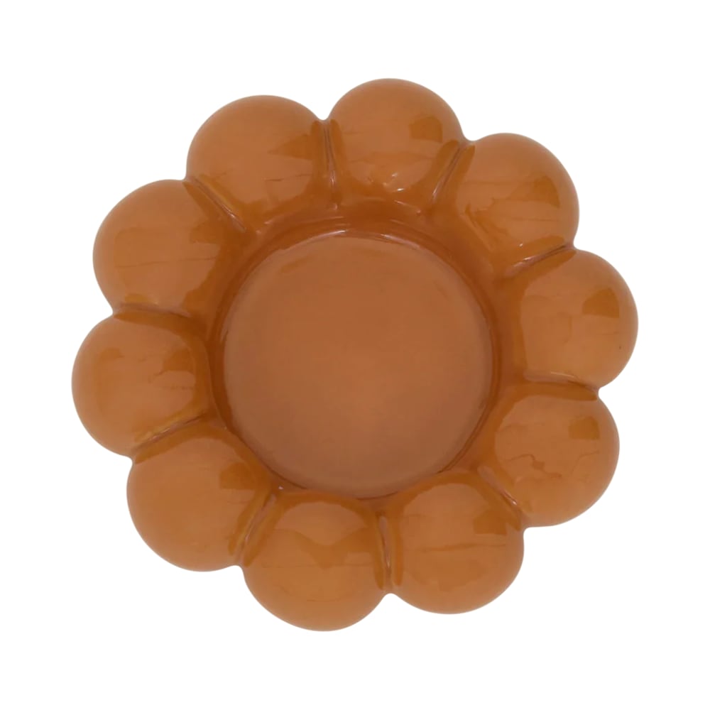 Urban Nature Culture Kerzenhalter aus Keramik orange Ø 12 * 3 cm orange Keramik