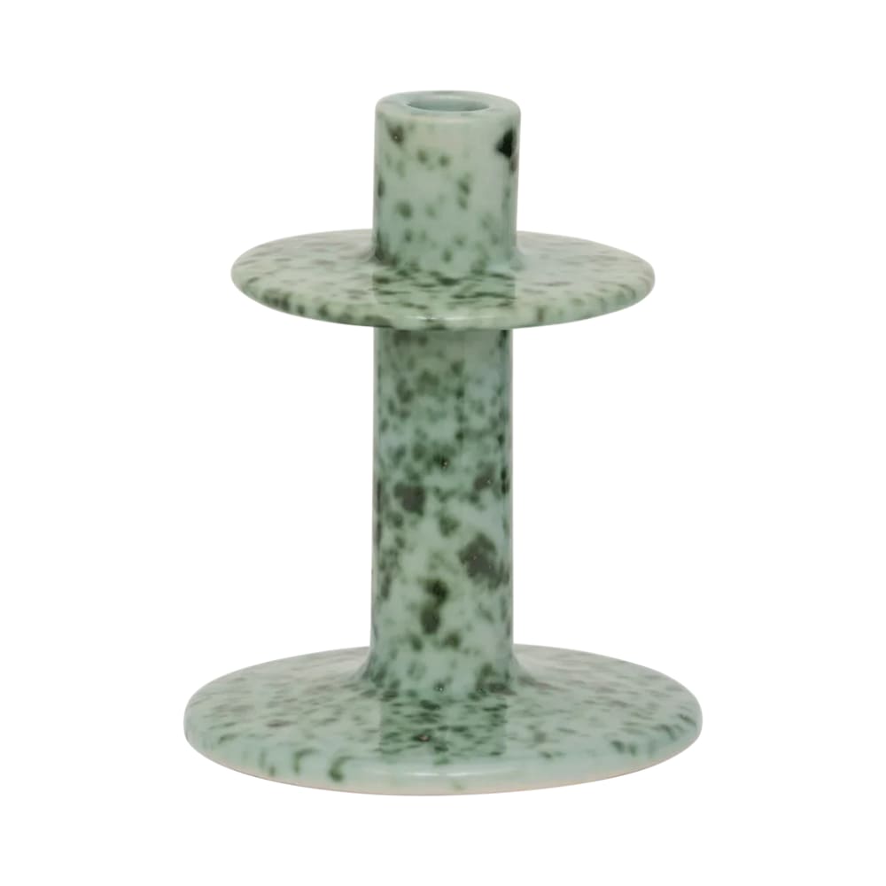 Urban Nature Culture Kerzenhalter aus Keramik grün Ø 14.5 * 18 cm - Keramik