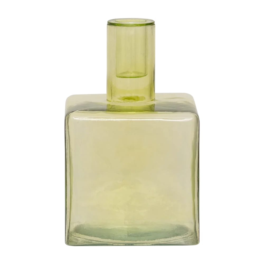Urban Nature Culture Kerzenhalter aus Glas grün 10 * 10 * 16 cm - Glas