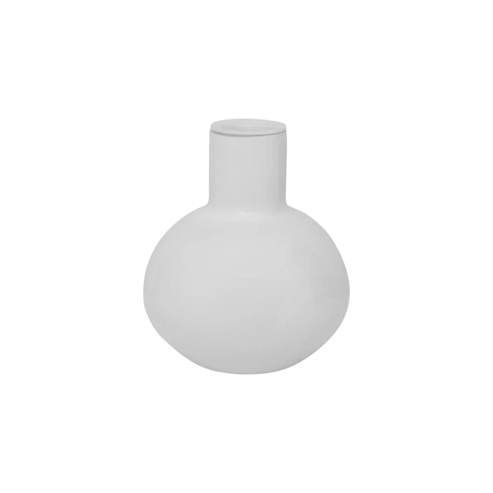 Urban Nature Culture Kerzenhalter aus Glas weiß Ø 10.6 * 12 cm - Glas
