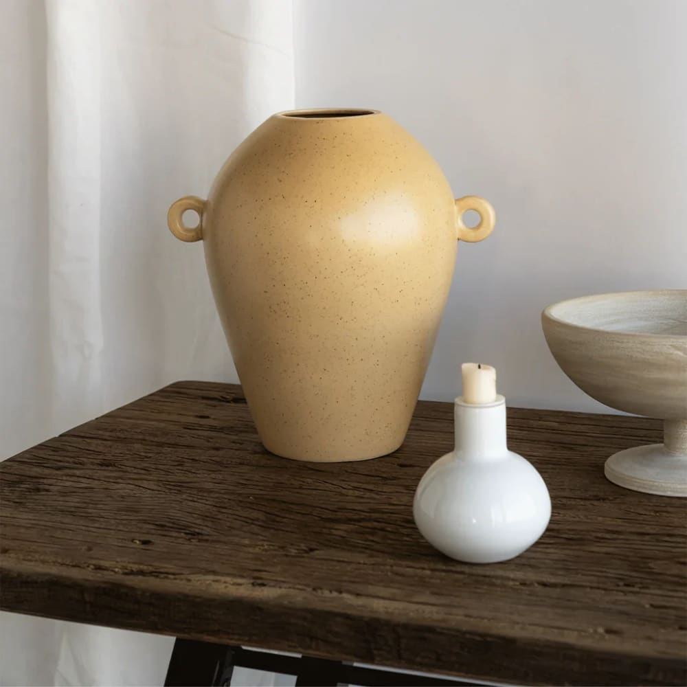 Kerzenhalter aus Glas weiß Ø 10.6 * 12 cm - Maisons Du Monde