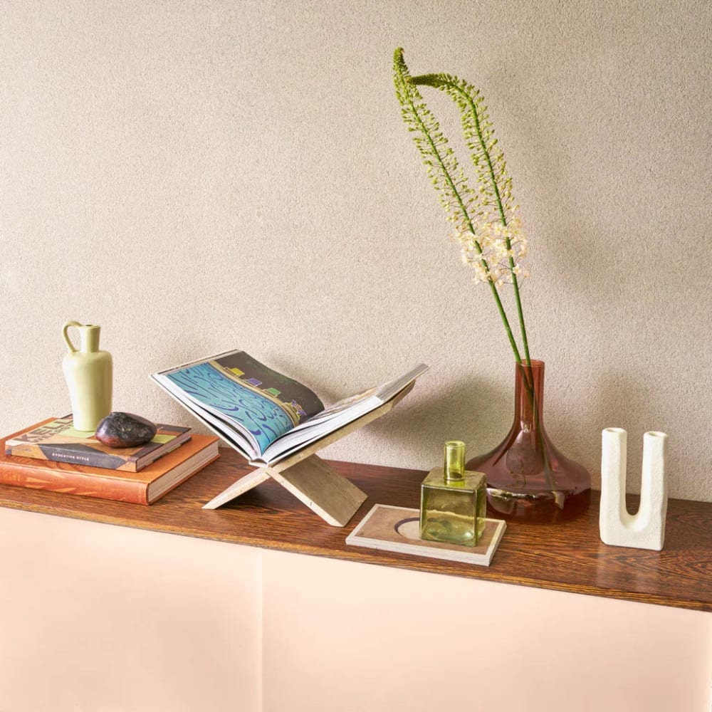 Kerzenhalter aus Ecomix grün Ø 11.4 * 23 cm - Maisons Du Monde