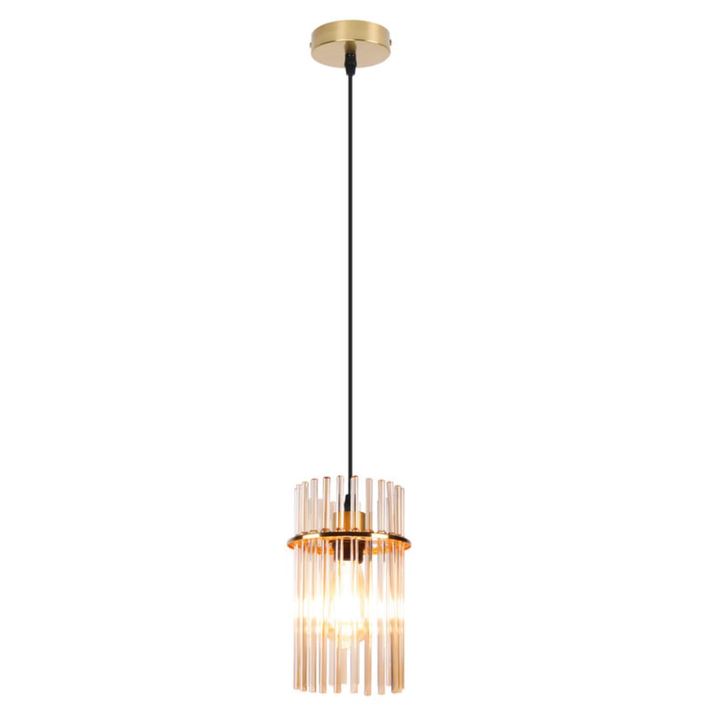 Wärmeglanz - lustre en métal, coloris marron, l 22 cm, e27, max. 40 w