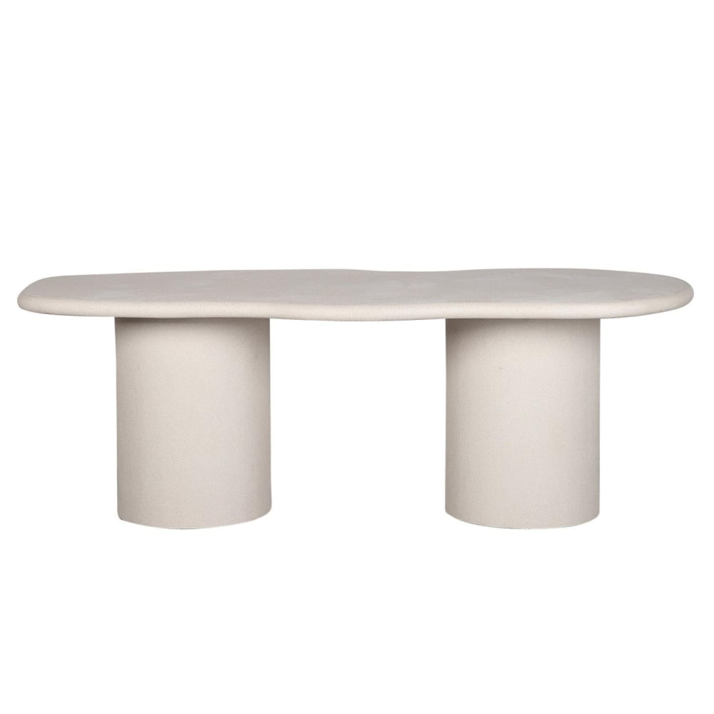 Pole to Pole Esstisch Skandi aus Mikrozement 220cm, beige - Spanplatte