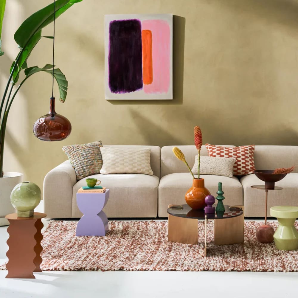 Wanddeko aus Baumwolle mehrfarbig 100 * 80 cm - Maisons Du Monde