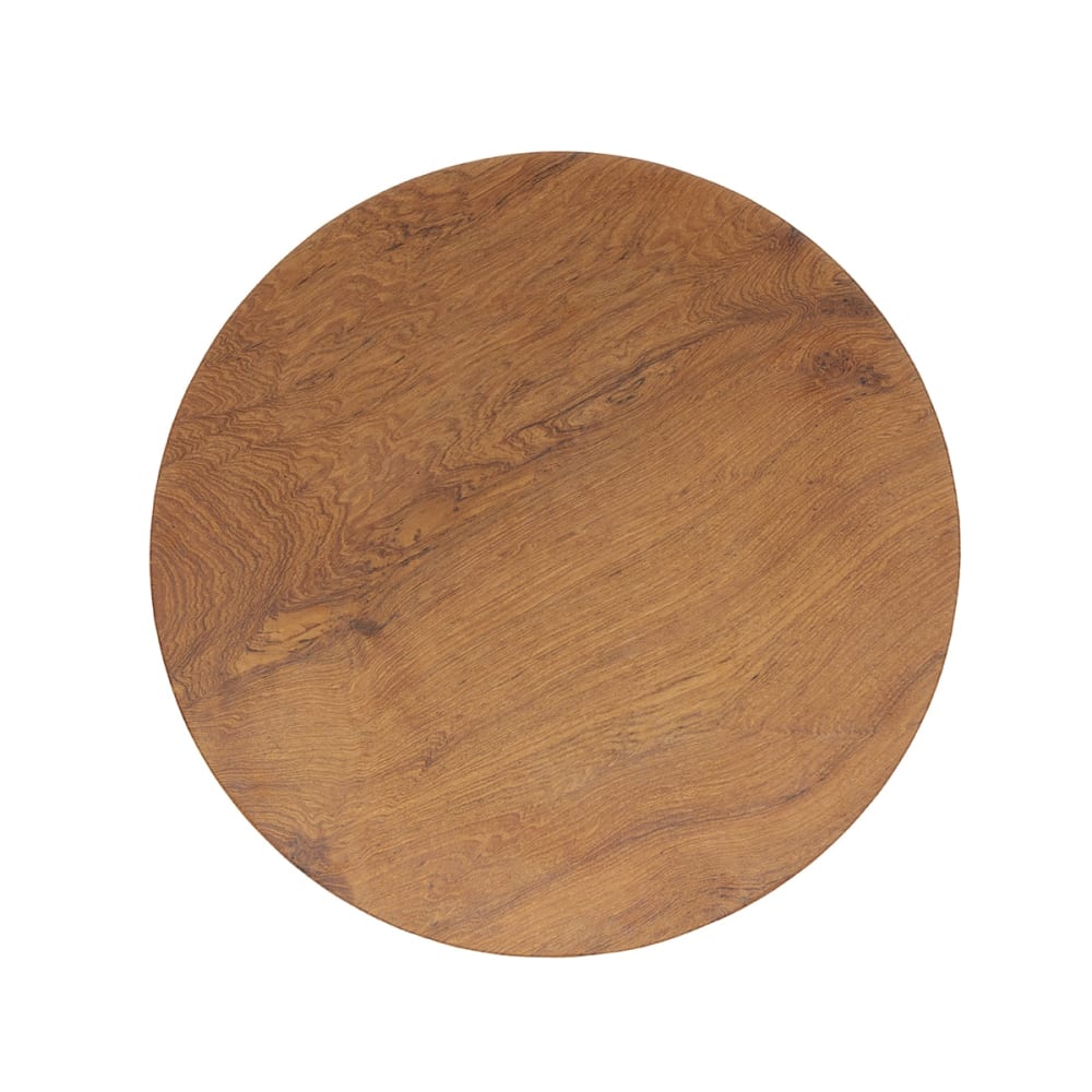 Assiette déjeuner en racine de teck, 22,5 cm