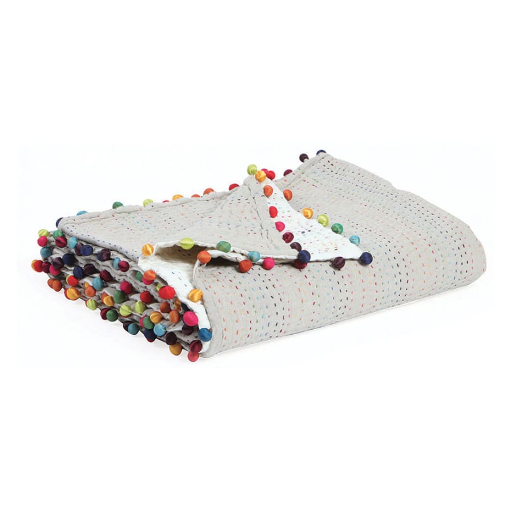 Vivaraise Tagesdecke aus Baumwolle Multico 220x220 cm Mehrfarbig Baumwolle