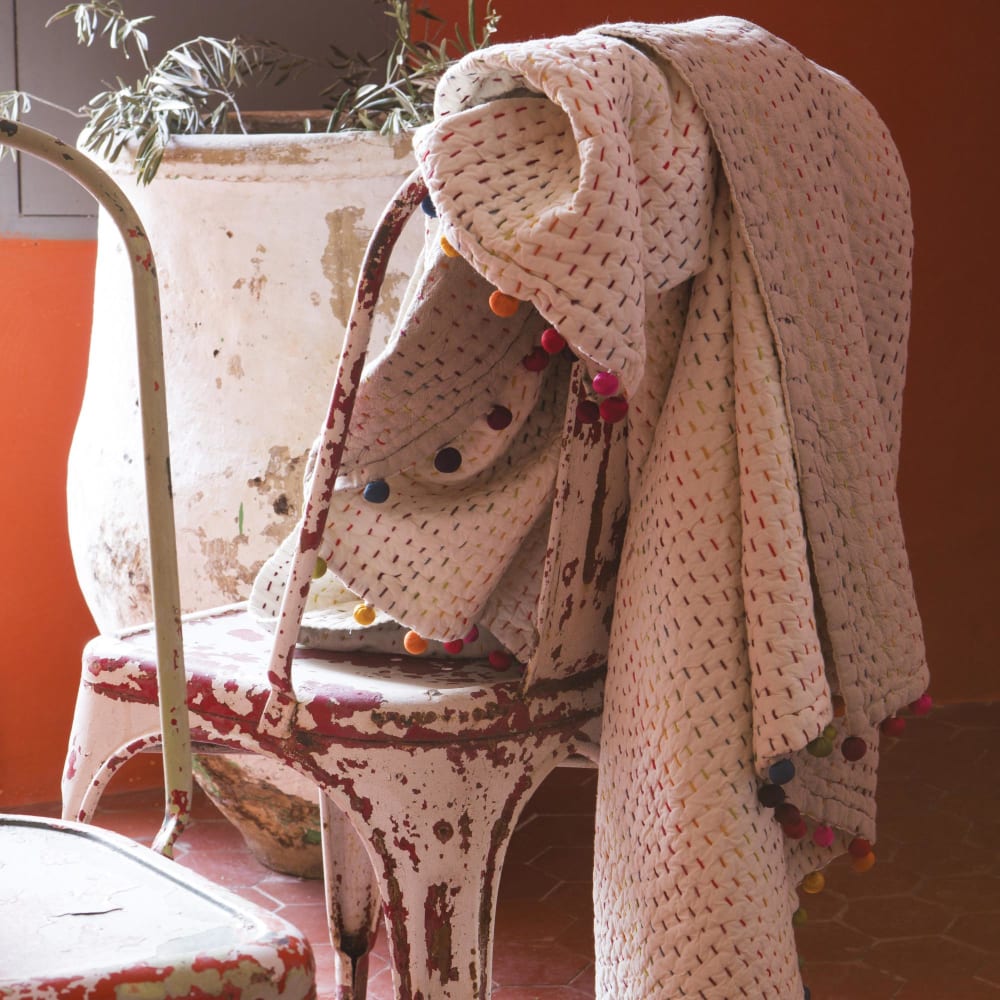 Tagesdecke aus Baumwolle Multico 220x220 cm - Maisons Du Monde
