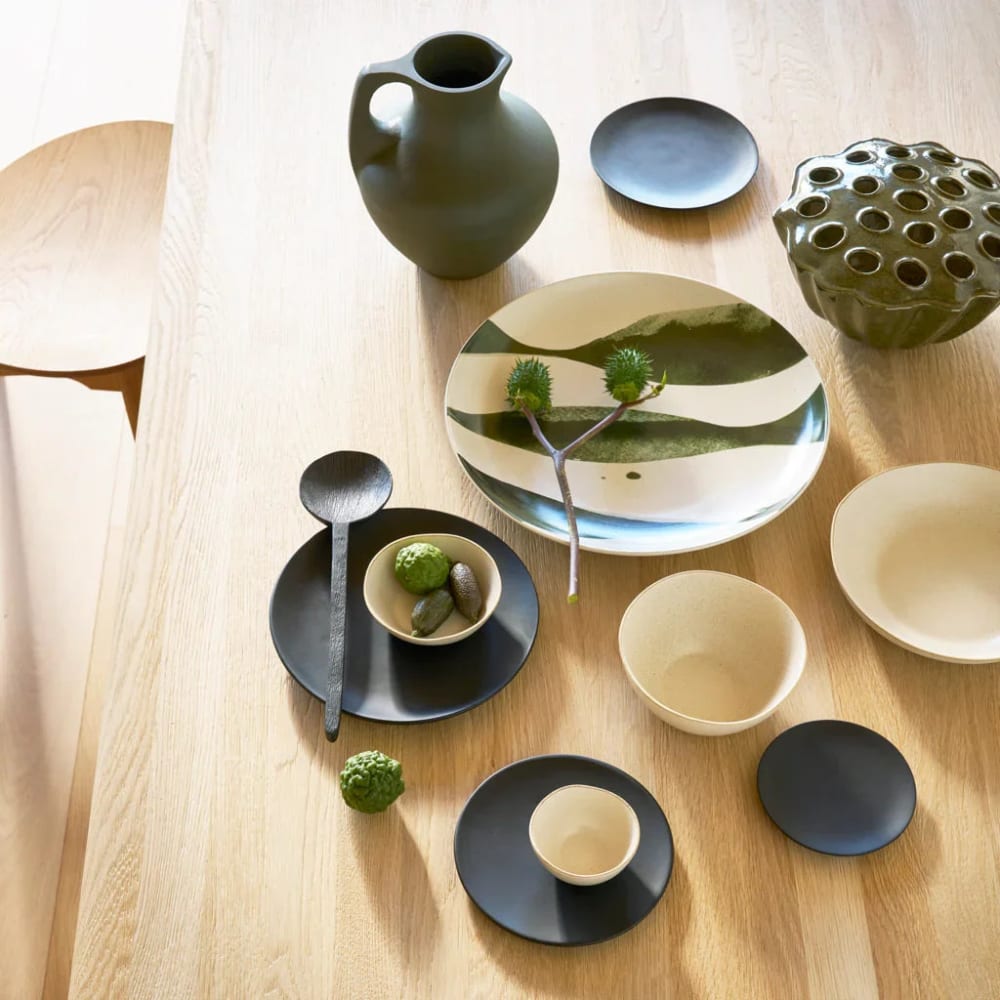 Deko-Objekt aus Keramik grün Ø 24 * 14 cm - Maisons Du Monde
