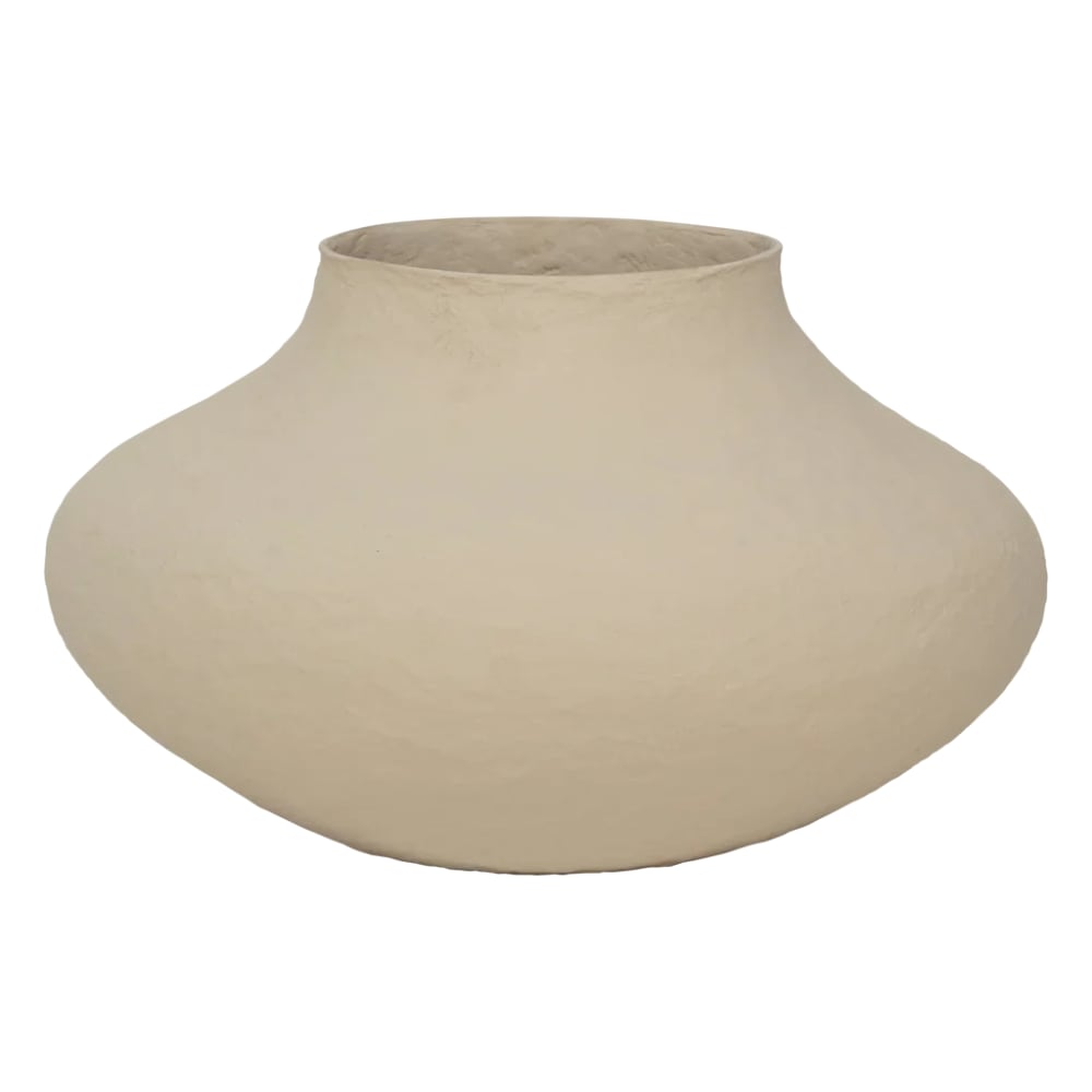 Urban Nature Culture Dekorativer Topf aus Baumwolle beige Ø 45 * 28 cm - Baumwolle