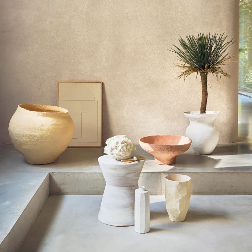 Pot en terre cuite blanche ø 21.5 * 25 cm — vue 3