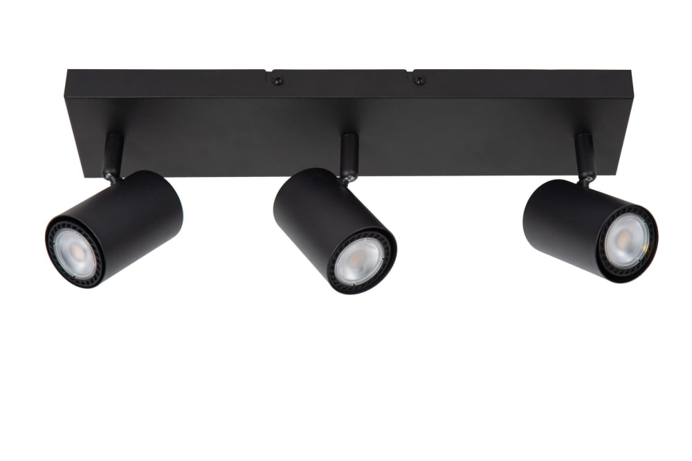 Deckenstrahler aus Metall 3xGU10 (MR16), schwarz - Maisons Du