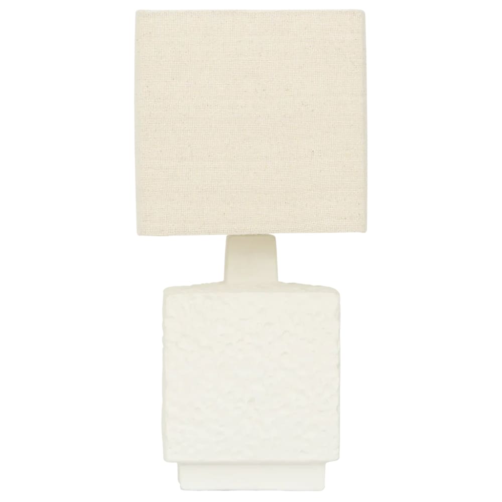 Lampe de table en pierre beige 22 * 22 * 48 cm