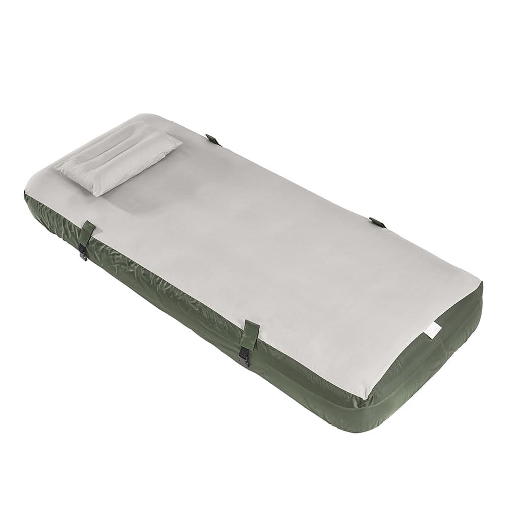 SoBuy Luftbett faltbar dunkelgrün 191×76×22 cm style modern - Pes - Polyester