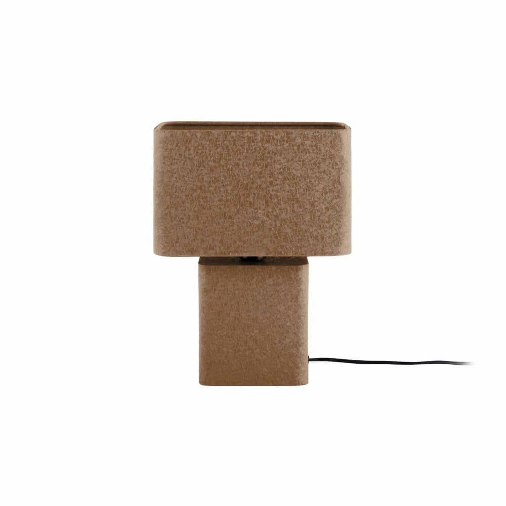 Leitmotiv Tischleuchte aus Metall, mokka, 24x14x33cm style modern Braun Metall