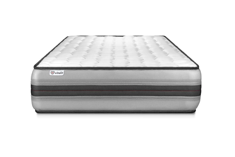 Vitalit Matratze aus Taschenfederkern und Memory-Schaum 100 x 220 cm, weiß style modern - Stoff