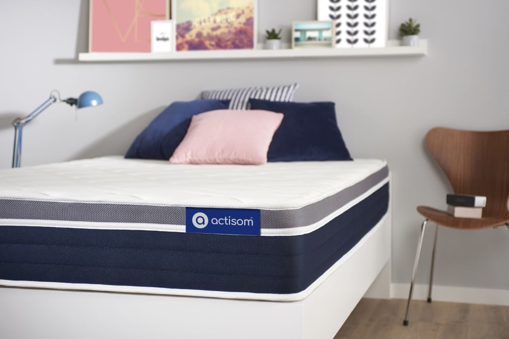 Matratze aus Memory-Schaum 90 x 220 cm, weiß, Härtegrad : Fest -