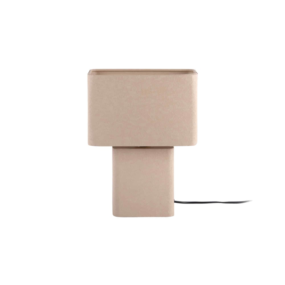 Leitmotiv Tischleuchte aus Metall, warmes grau, 24x14x33cm style modern - Metall